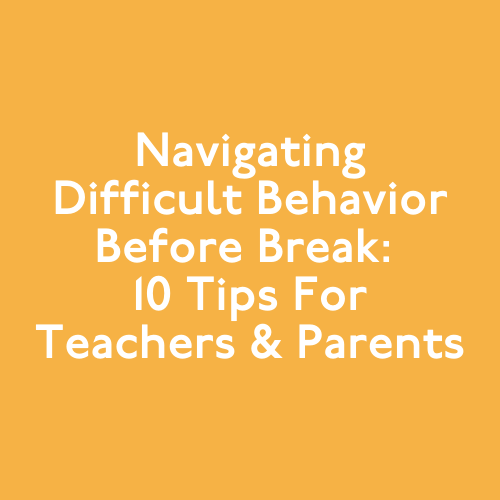 behavior tips for teachers