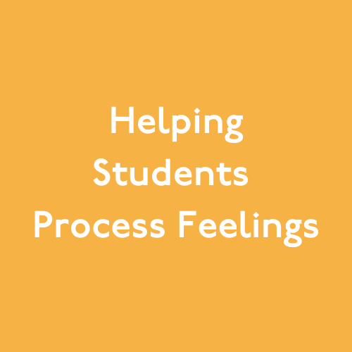 Helping Student Feelings