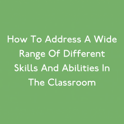 How To Address A Wide Range Of Different Skills And Abilities In The Classroom